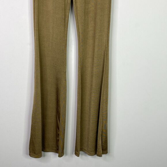New Forever 21 Slinky High Rise Y2K Flare Pull On Pants Women's Size Small - Picture 5 of 8